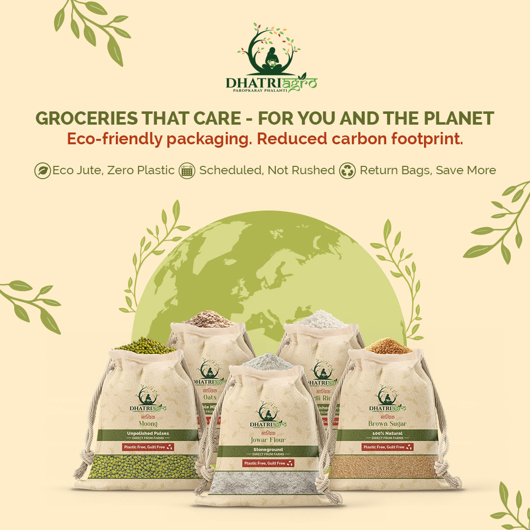 Stoneground Khapali Atta, 1 Kg | Organic Emmer Wheat Flour | Farm Fresh | Low GI | Diabetic Friendly | Pesticide Free