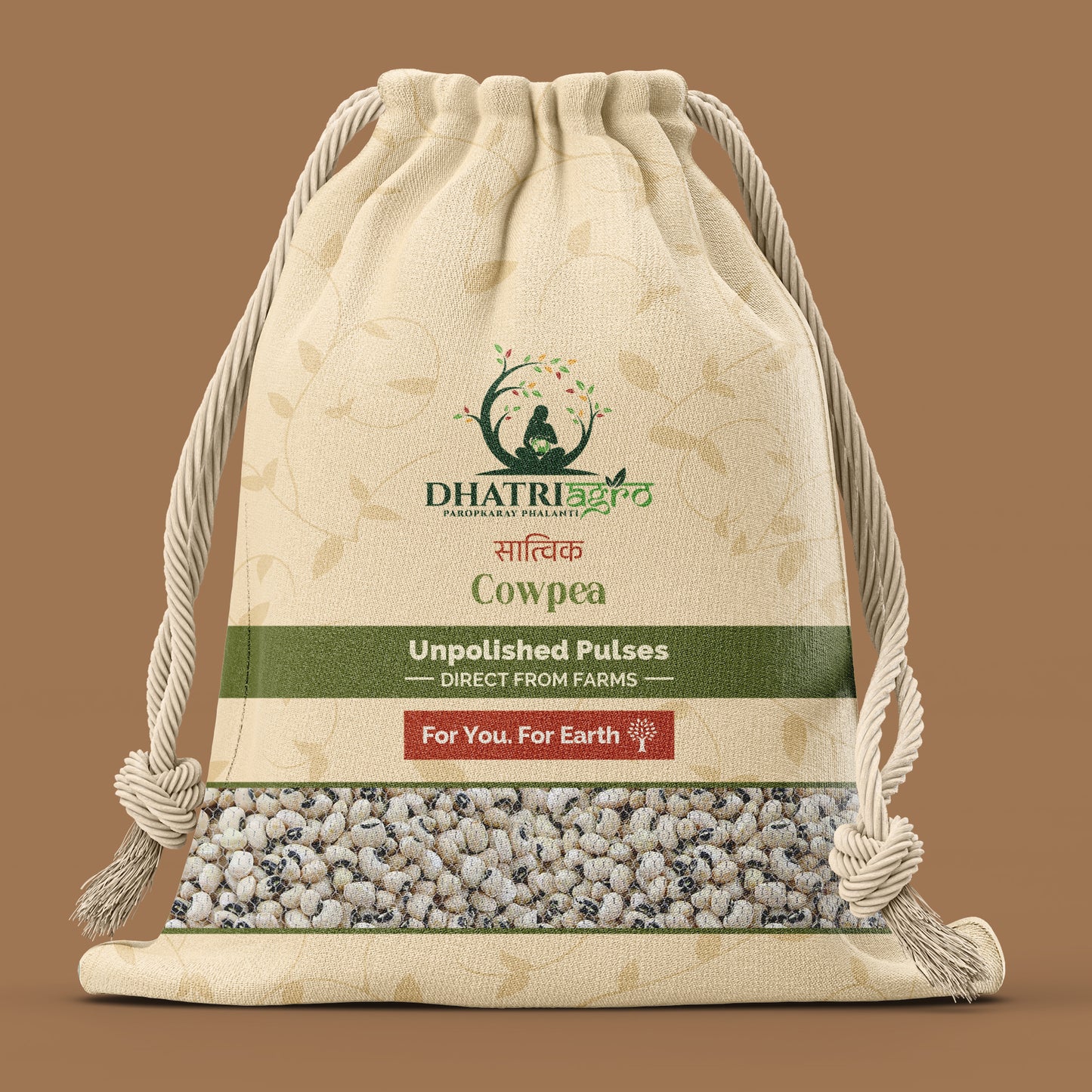 Unpolished Lobia (Chawali), 1 Kg | Organic Cowpea Black eye | Farm Fresh | Gluten Free | Protein Rich | Latur Pulses | Chemical Free