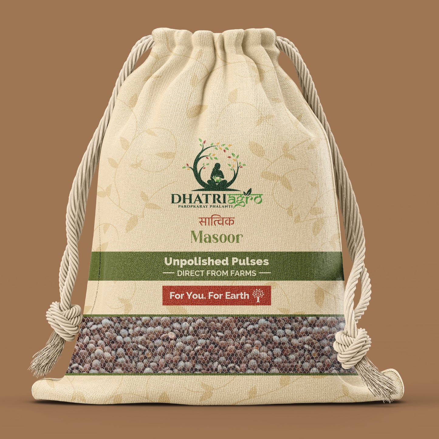 Unpolished Masoor, 1 Kg | Organic Red Letils Whole | Farm Fresh | Vegan | Gluten Free | Latur Pulses | Pesticide Free
