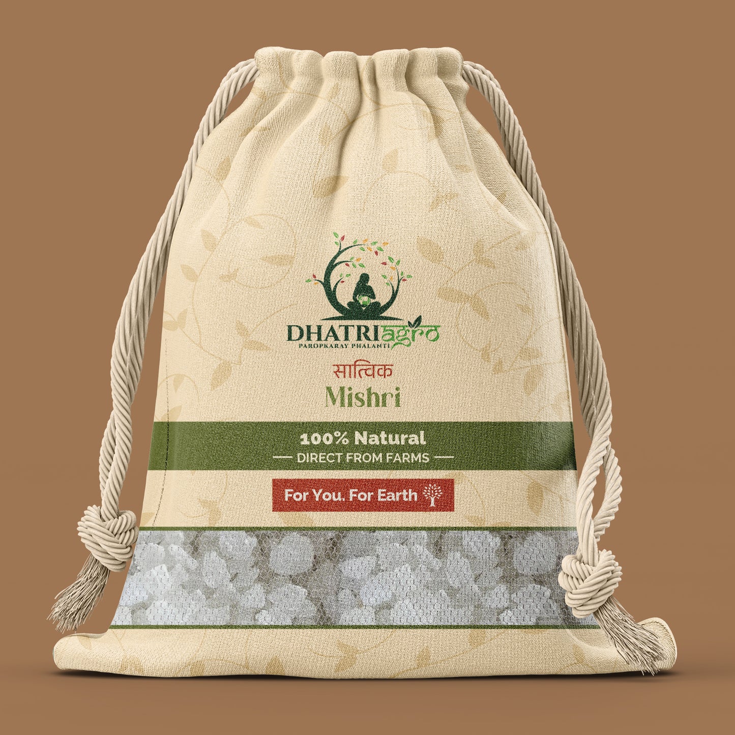 Minimally Processed Mishri, 1 Kg | Organic | Farm Fresh | Gluten Free | Low GI | Natural | Pesticide Free