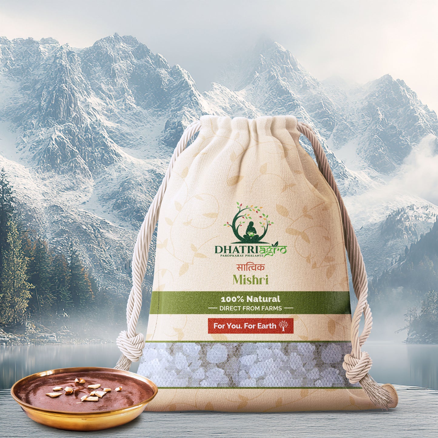 Minimally Processed Mishri, 1 Kg | Organic | Farm Fresh | Gluten Free | Low GI | Natural | Pesticide Free