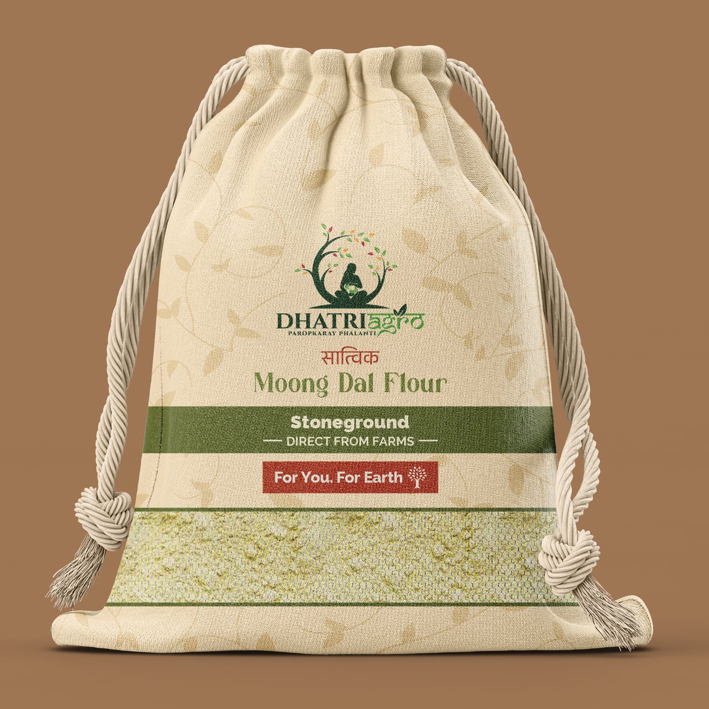 Stoneground Moong Dal Flour, 1 Kg | Organic Moong ki Dal ka Atta | Farm Fresh | Gluten Free | Low GI | Chemical Free