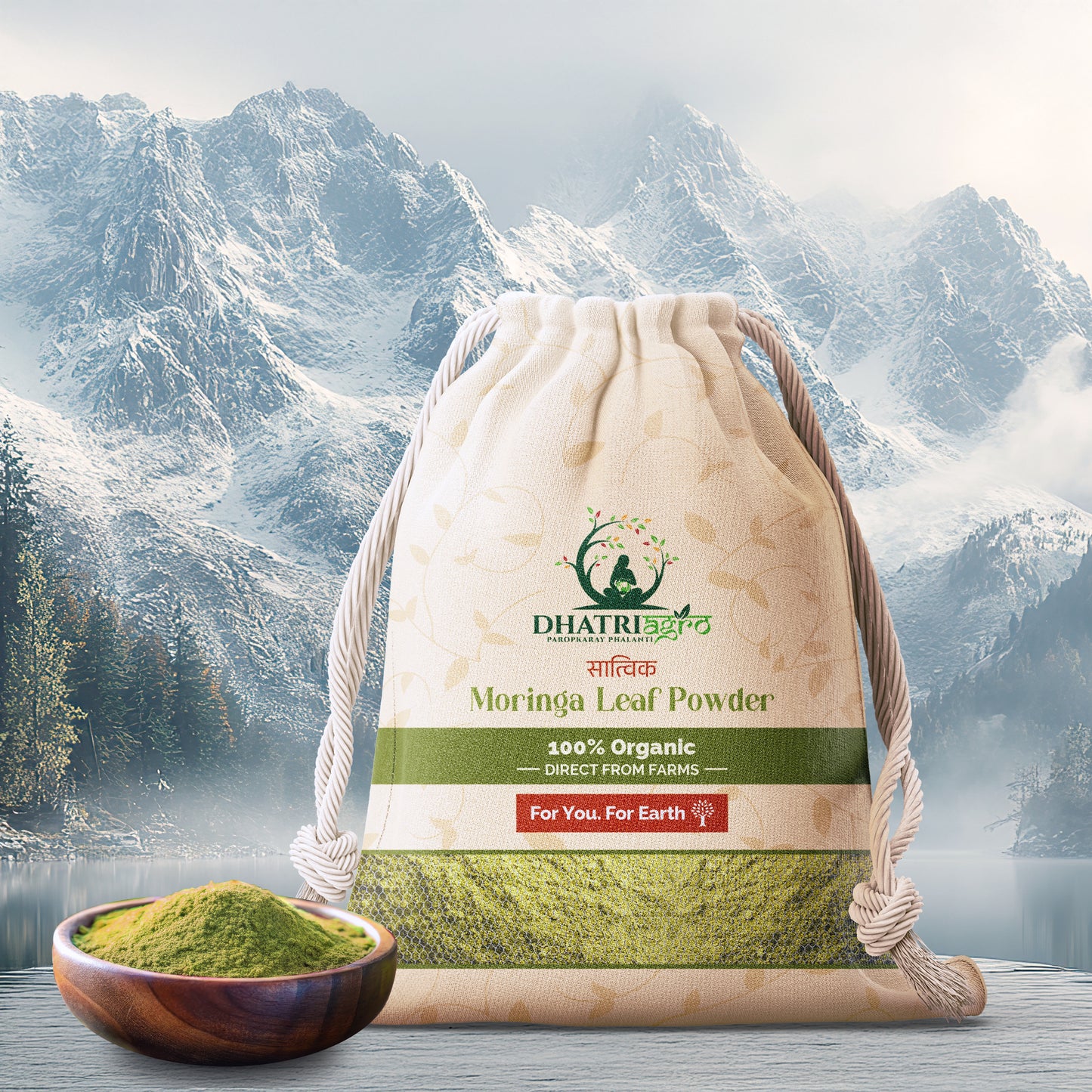 Stoneground Moringa Leaf Powder, 1 Kg | Organic Drumstick | Farm Fresh | Gluten Free | Vegan | Flavorful | Chemical Free