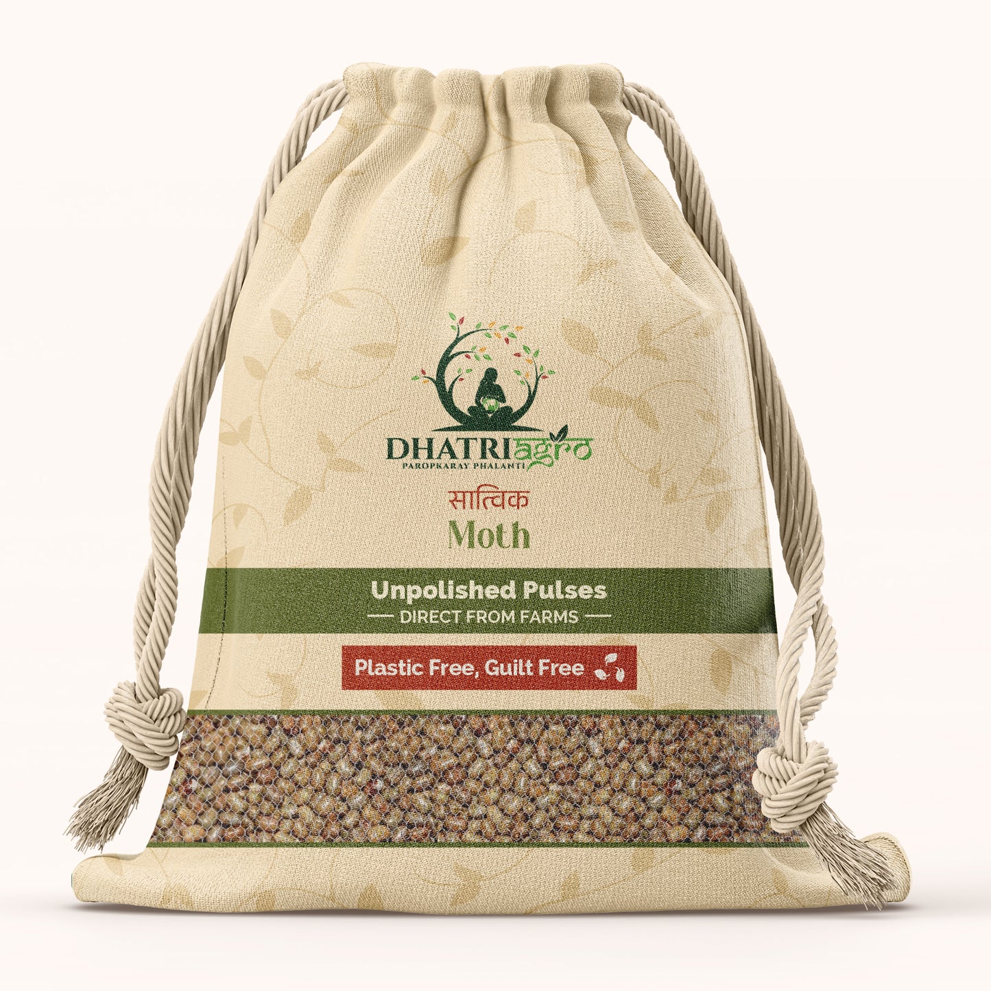 Unpolished Moth, 1 Kg | Organic Mataki | Farm Fresh | Gluten Free | Low GI | Flavourful | Chemical Free