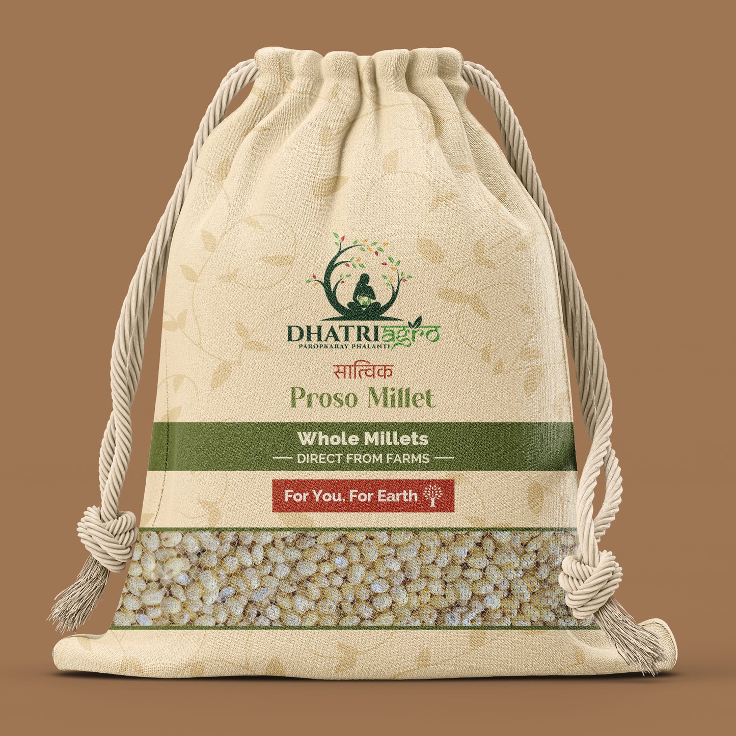 Unpolished Proso Millet, 1 Kg | Organic Chena | Farm Fresh | Low GI | Vegan | Natural | Pesticide Free