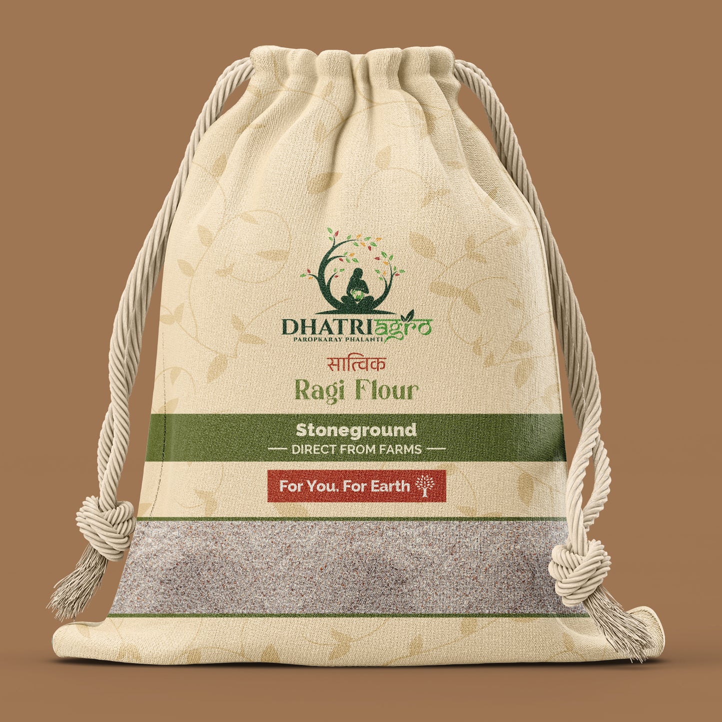 Stoneground Ragi Flour, 1 Kg | Organic Finger Millet Flour | Farm Fresh | Gluten Free | Vegan | Pesticide Free