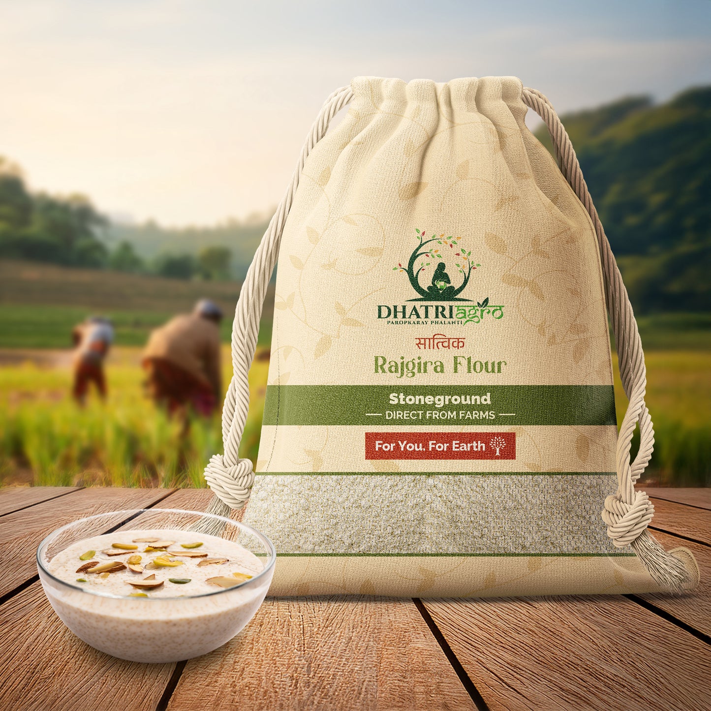 Stoneground Amaranth Flour, 1 Kg | Organic Rajgira Millet Flour | Farm Fresh | Gluten Free | Vegan | Chemical Free