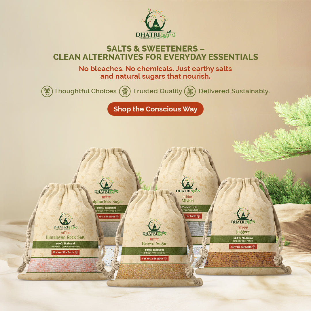 Minimally Processed Mishri, 1 Kg | Organic | Farm Fresh | Gluten Free | Low GI | Natural | Pesticide Free
