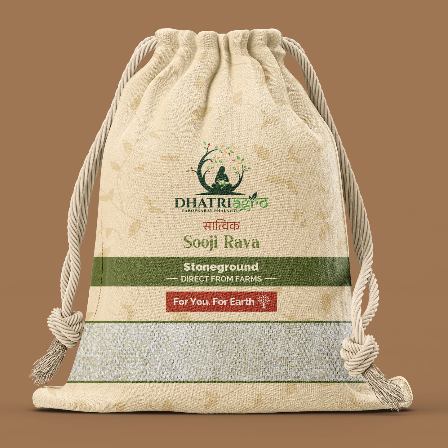 Stoneground Sooji/Rava, 1 Kg | Organic Semolina | Farm Fresh | Vegan | Low Fat | Flavorful | Chemical Free