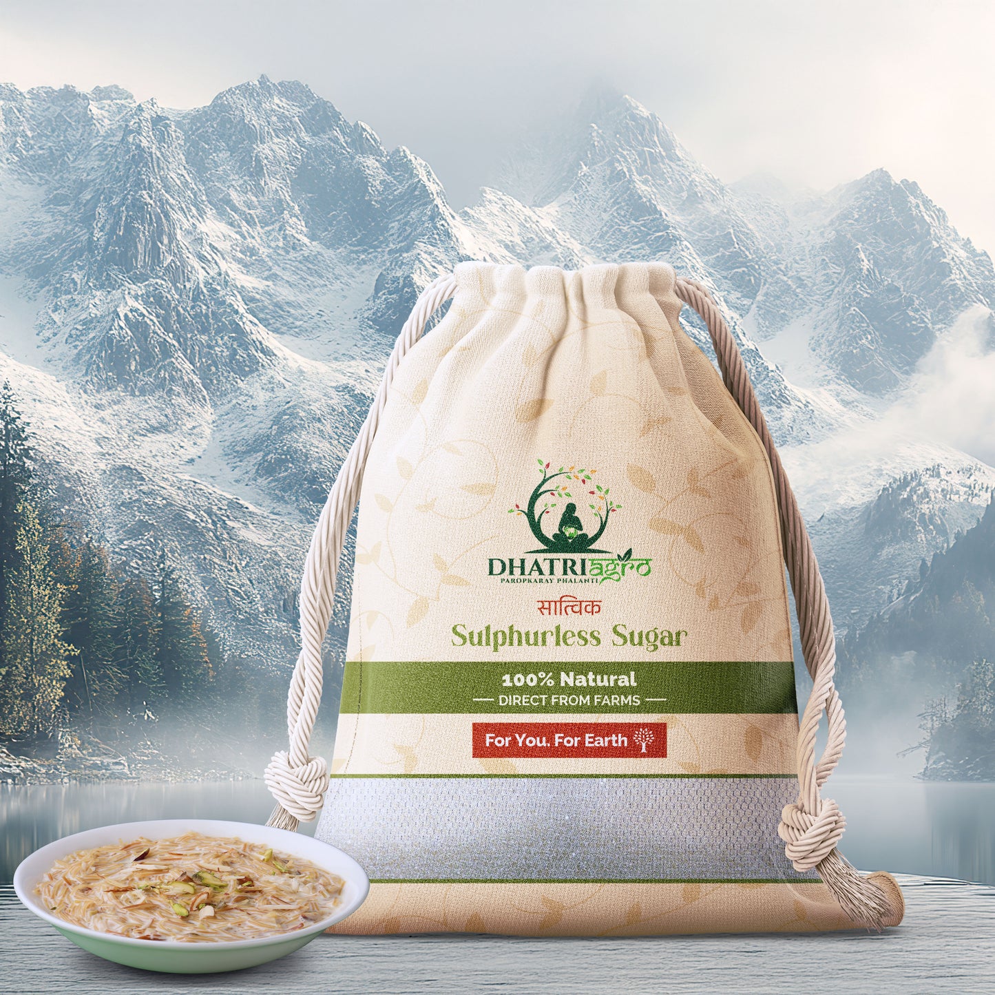 Minimally Processed White Sugar (Sulphurless), 1 Kg | Organic | Farm Fresh | Gluten Free | Low GI | Natural | Chemical Free