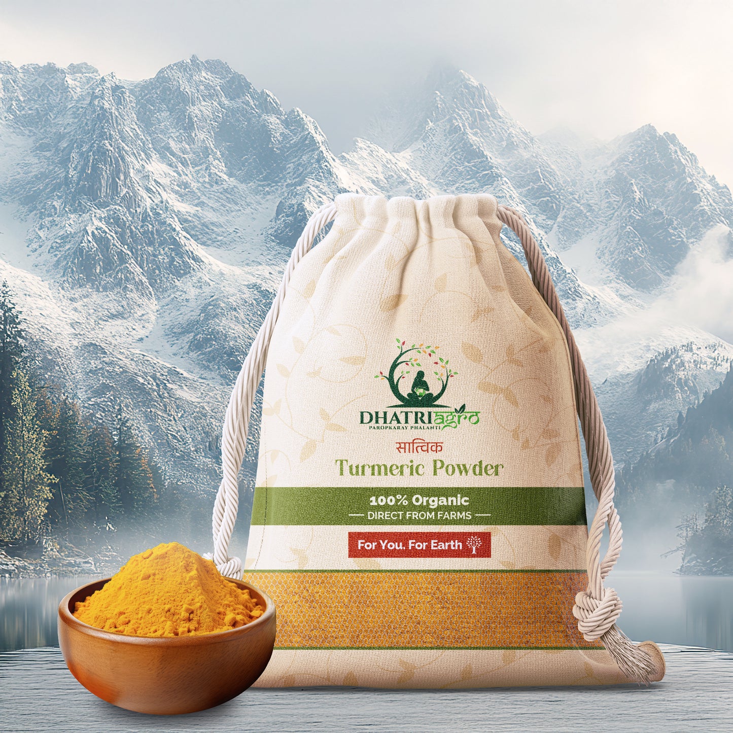 Handpounded Turmeric Powder, 1 Kg | Organic Haldi Powder | Farm Fresh | Gluten Free | Fiber Rich | Aromatic | Chemical Free