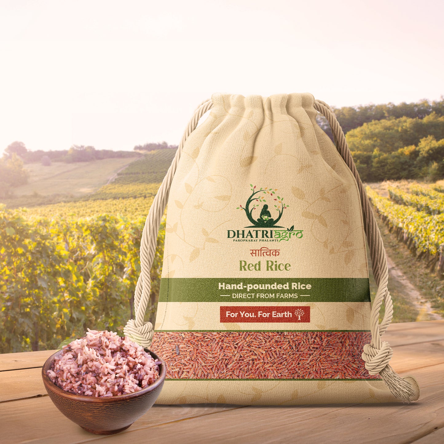 Handpounded Red Rice, 1 Kg | Organic Matta Rice | Farm Fresh | Vegan | Low GI | Flavourful | Chemical Free