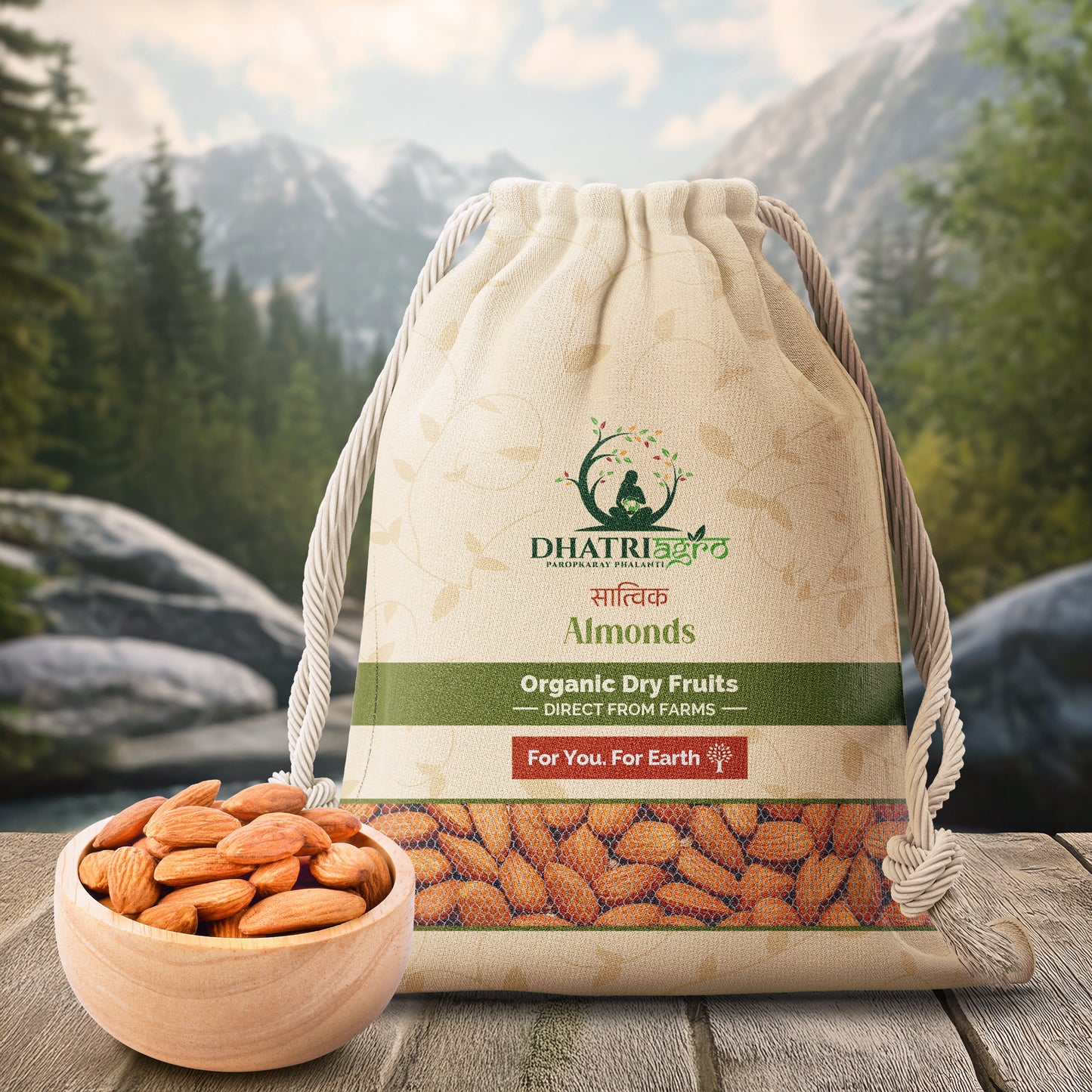 Almond, 1 Kg | Organic Badam | Farm Fresh | Protein Rich | Low GI | Flavorful | Aromatic | Pesticide Free