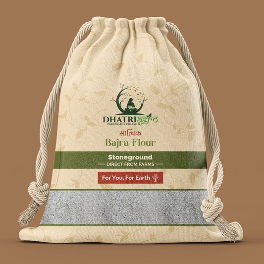 Stoneground Bajra Flour/Atta,1 Kg | Organic Pearl Millet Flour | Farm fresh |Gluten Free |Low GI | Chemical Free