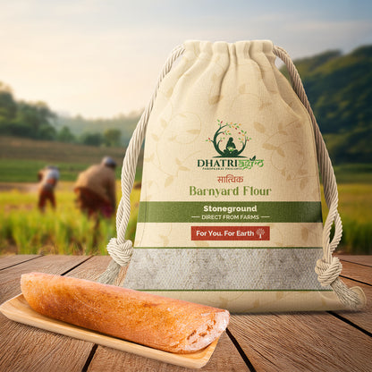 Stoneground Bhagar Atta, 1 Kg | Organic Barnyard Millet Flour | Farm Fresh | Gluten Free| Vegan | Pesticde Free