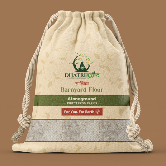 Stoneground Bhagar Atta, 1 Kg | Organic Barnyard Millet Flour | Farm Fresh | Gluten Free| Vegan | Pesticde Free