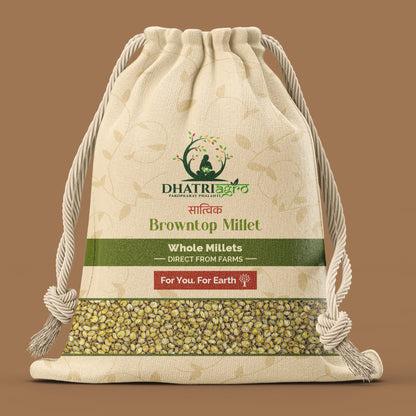 Unpolished Browntop Millet, 1 Kg | Organic Korle | Farm Fresh | Protein Rich | Low GI | Natural | Chemical Free