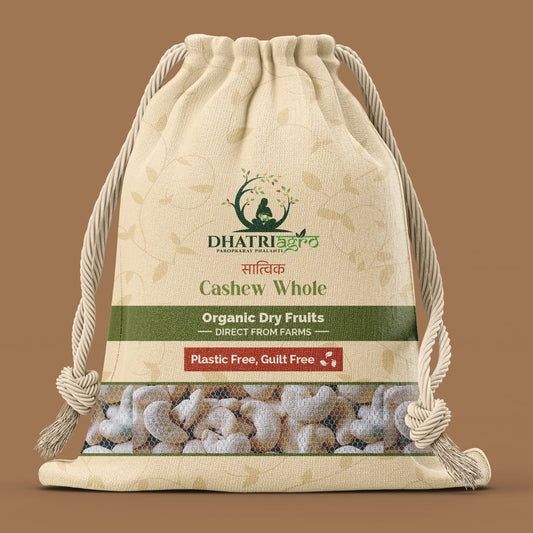 Cashew Whole, 1 Kg | Organic Kaju | Farm Fresh | Low GI | Gluten Free | Flavorful | Chemical Free