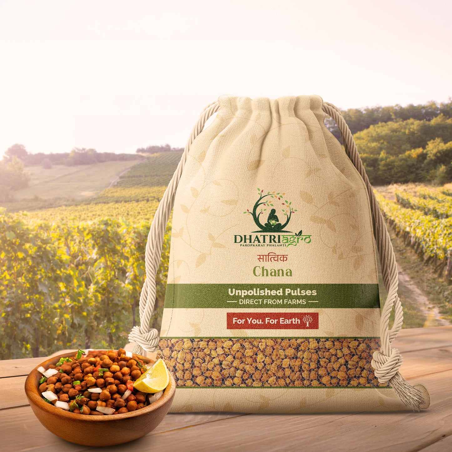 Unpolished Kala Chana, 1 Kg | Organic Black Chickpeas | Farm Fresh | Protein Rich | Vegan | Latur Pulses | Natural