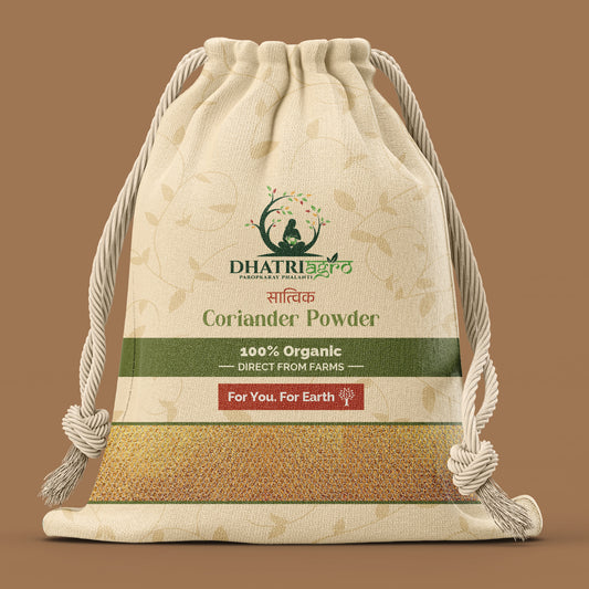 Handpounded Dhania Powder, 1 Kg | Organic Coriander Powder | Farm Fresh | Vegan | Low GI | Flavorful | Pesticide Free | Natural