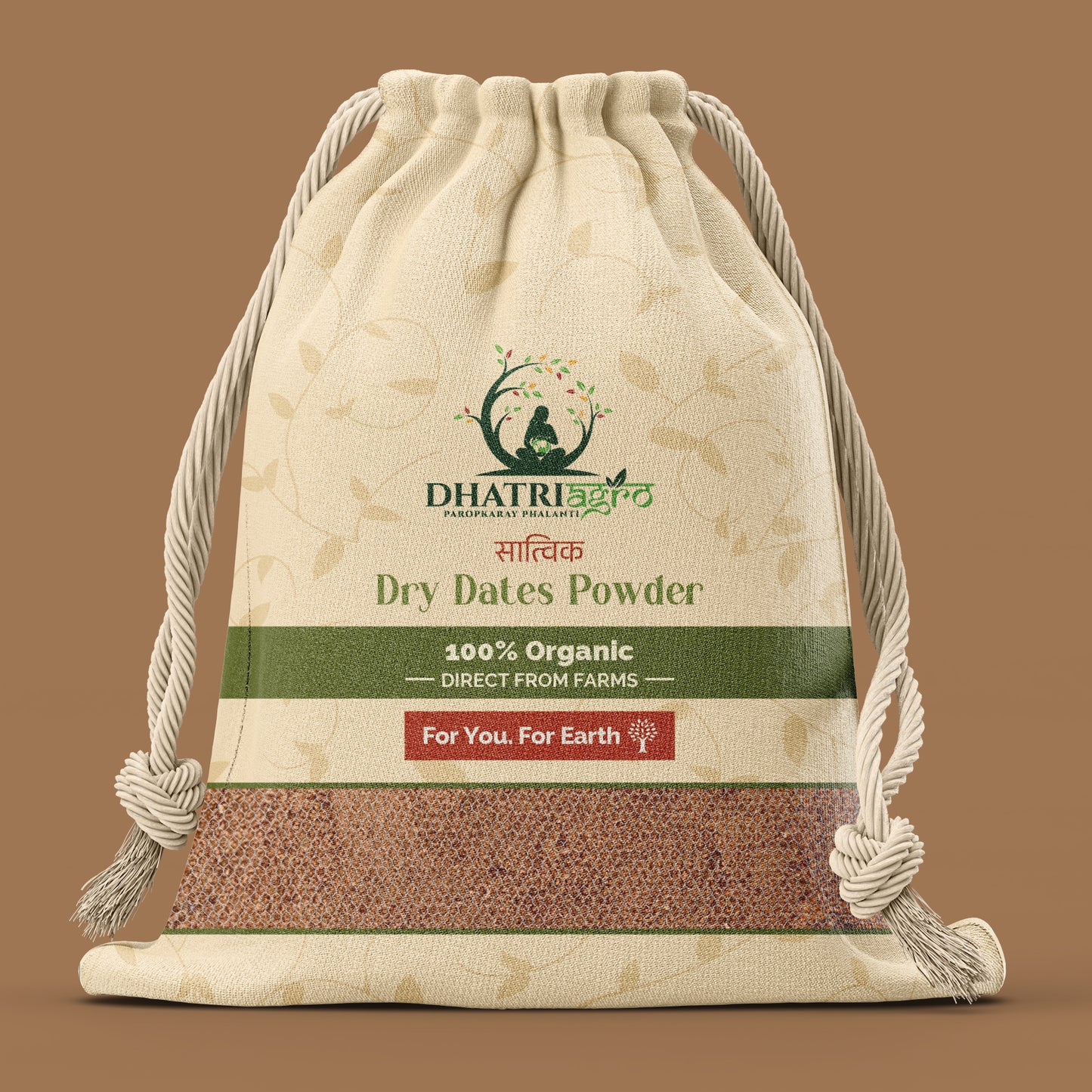 Dhatri Agro Dry Dates Powder, 1Kg | Kharek Powder | Iron-Rich, Natural Sweetener for Kids & Adults | No Additives, Preservative-Free | Eco-Friendly