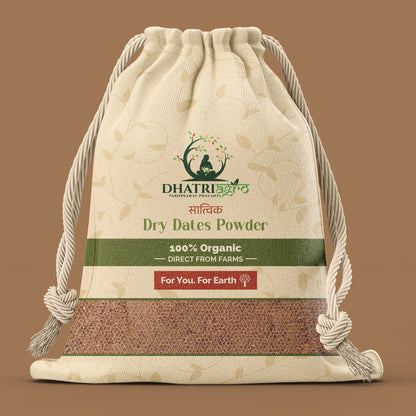 Dhatri Agro Dry Dates Powder, 1Kg | Kharek Powder | Iron-Rich, Natural Sweetener for Kids & Adults | No Additives, Preservative-Free | Eco-Friendly