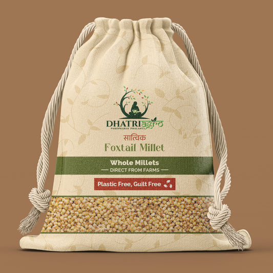 Unpolished Foxtail Millet, 1 Kg | Organic Kangni/Kakum | Farm Fresh | Gluten Free | Vegan | Vitamin B Complex Rich | Natural | Chemical Free