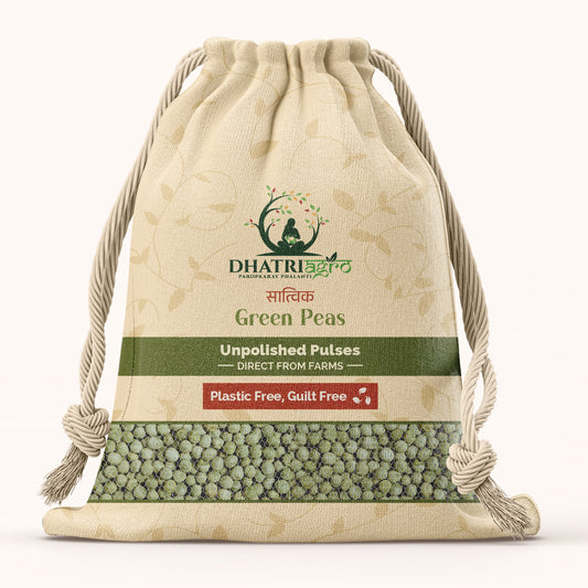Unpolished Green Peas, 1 Kg | Organic Matar/Vatana | Farm Fresh | Gluten Free | Low GI | Flavourful | Chemical Free