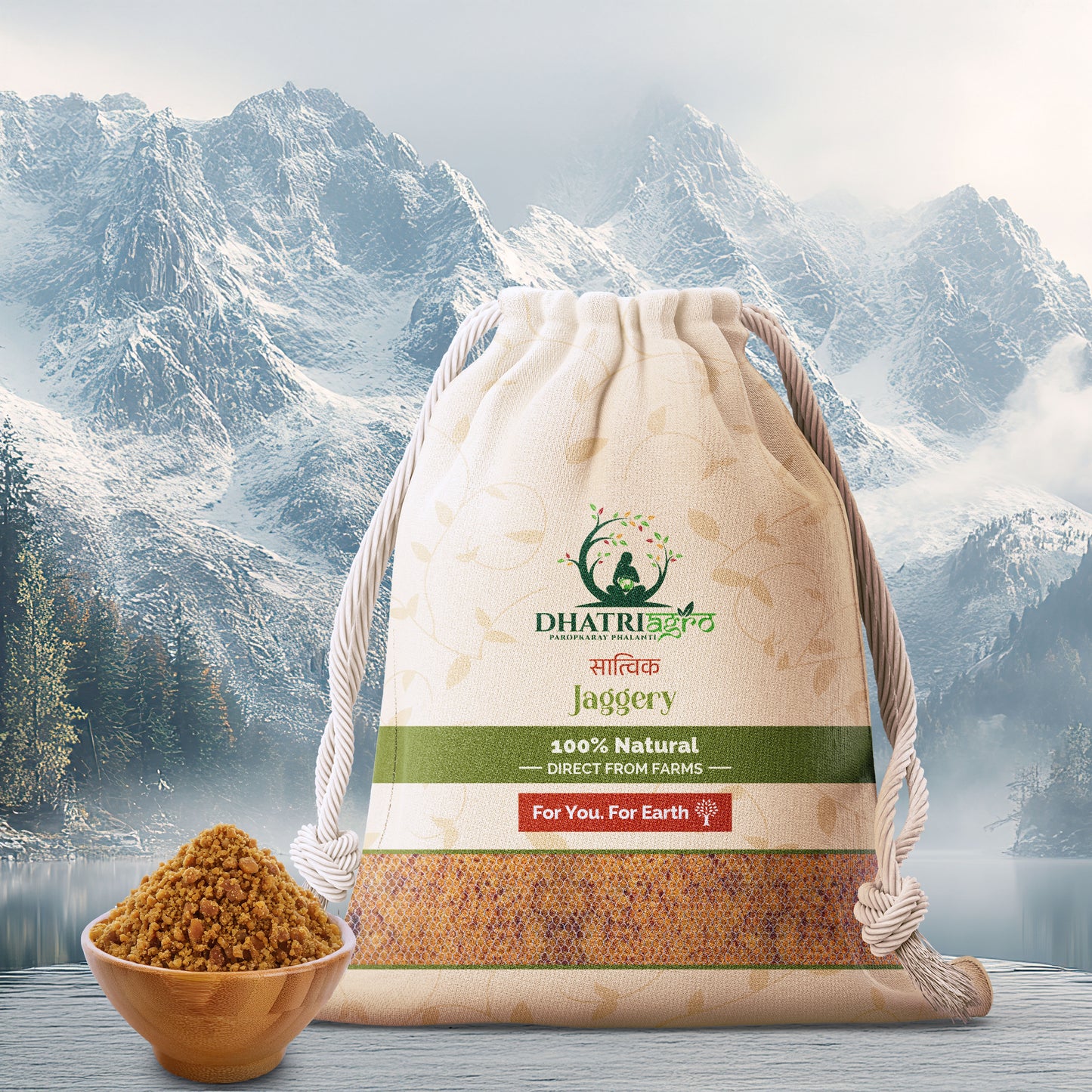 Minimally Processed Jaggery Powder, 1 Kg | Organic Gur | Farm Fresh | Low GI | Vegan | Natural | Chemical Free