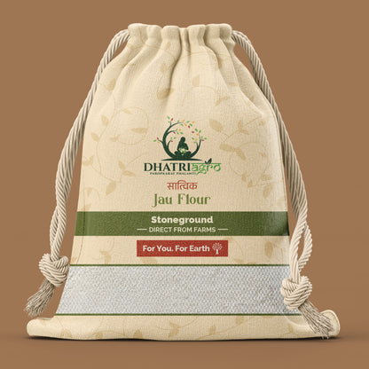 Stoneground Jau Atta, 1 Kg | Organic Pearl Barley Flour | Farm Fresh | Low GI | Gluten Free |Natural | Chemical Free