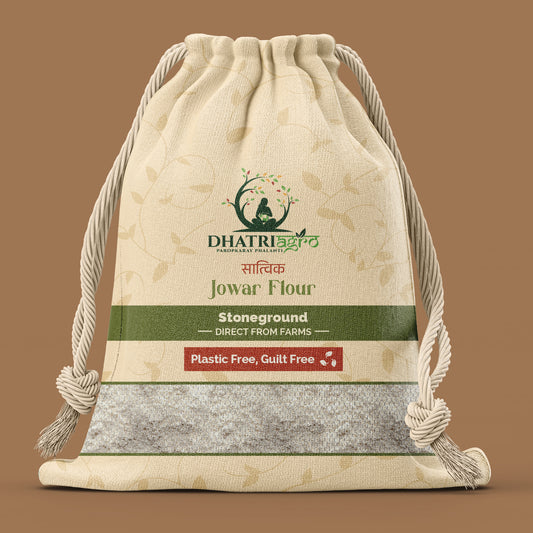 Stoneground Jowar Flour/Atta,1 Kg | Organic Sorghum Flour | Farm Fresh | Gluten Free | Diabetic Friendly | Pesticide Free