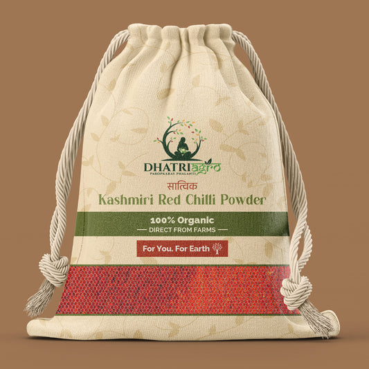 Handpounded Kashmiri Red Chilli Powder, 1 Kg | Organic Kashmiri Lal Mirch Powder | Farm Fresh | Low GI | Gluten Free | Aromatic | Chemical Free