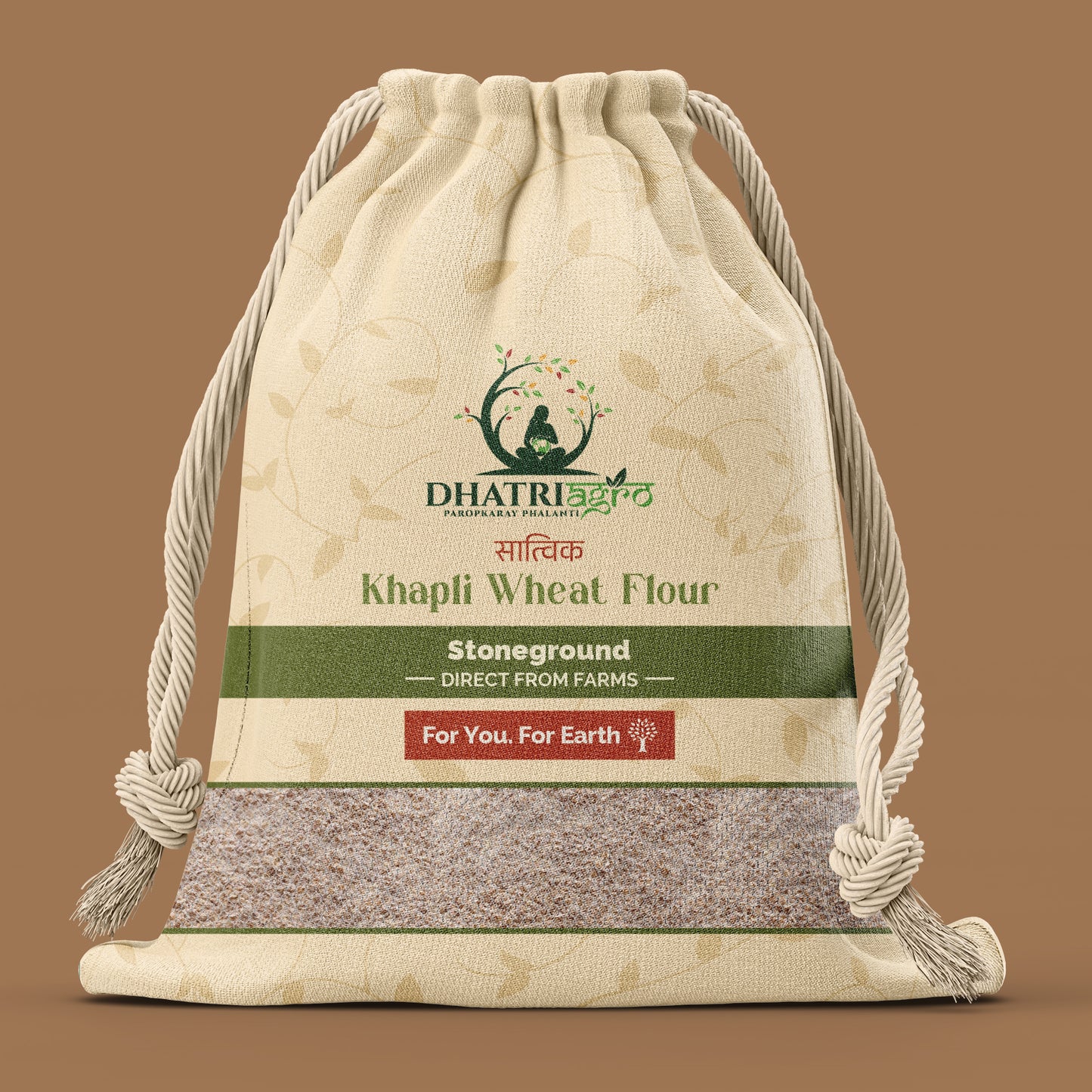 Stoneground Khapali Atta, 1 Kg | Organic Emmer Wheat Flour | Farm Fresh | Low GI | Diabetic Friendly | Pesticide Free