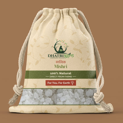 Minimally Processed Mishri, 1 Kg | Organic | Farm Fresh | Gluten Free | Low GI | Natural | Pesticide Free