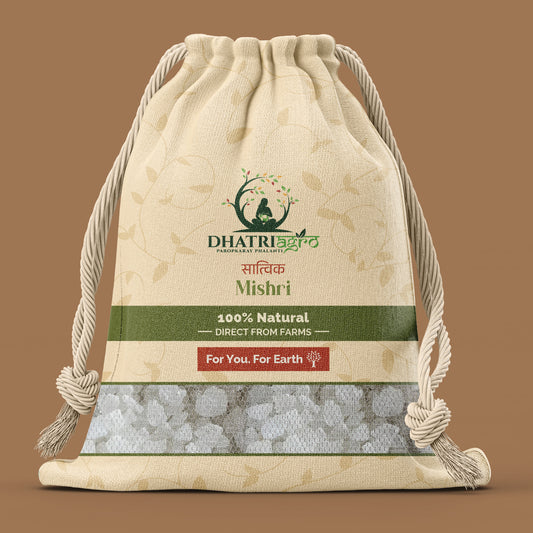 Minimally Processed Mishri, 1 Kg | Organic | Farm Fresh | Gluten Free | Low GI | Natural | Pesticide Free