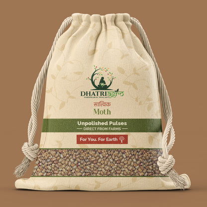 Unpolished Moth, 1 Kg | Organic Mataki | Farm Fresh | Gluten Free | Low GI | Flavourful | Chemical Free
