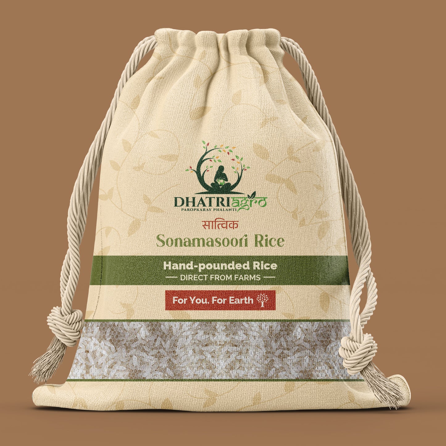 Unpolished Sonamasoori Rice, 1 Kg | Organic Samba Masoori | Farm Fresh | Gluten Free | Rich in Fiber | Flavourful | Natural