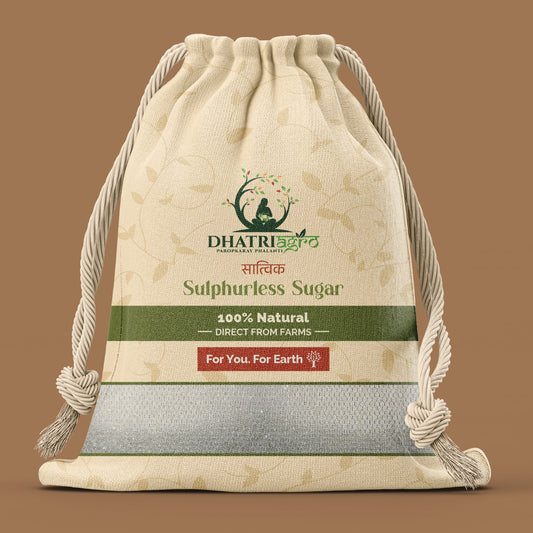 Minimally Processed White Sugar (Sulphurless), 1 Kg | Organic | Farm Fresh | Gluten Free | Low GI | Natural | Chemical Free