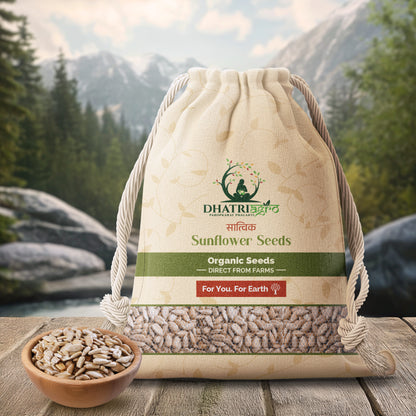 Organic Sunflower Seeds, 1 Kg | Suryamukhi Seeds | Nutrient-Rich | 100% Natural | No Preservatives | Versatile Kitchen Essential | Hygienic Packaging | Farm-Sourced