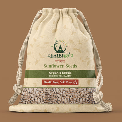 Organic Sunflower Seeds, 1 Kg | Suryamukhi Seeds | Nutrient-Rich | 100% Natural | No Preservatives | Versatile Kitchen Essential | Hygienic Packaging | Farm-Sourced