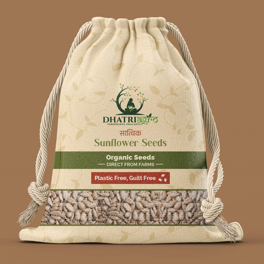 Organic Sunflower Seeds, 1 Kg | Suryamukhi Seeds | Nutrient-Rich | 100% Natural | No Preservatives | Versatile Kitchen Essential | Hygienic Packaging | Farm-Sourced