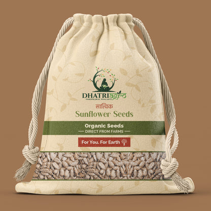 Organic Sunflower Seeds, 1 Kg | Suryamukhi Seeds | Nutrient-Rich | 100% Natural | No Preservatives | Versatile Kitchen Essential | Hygienic Packaging | Farm-Sourced
