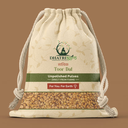 Unpolished Toor Dal, 1 Kg | Organic Pigeon Pea | Farm Fresh | Diabetic Friendly | Protein Rich | Maharashtra Pulses | Chemical Free