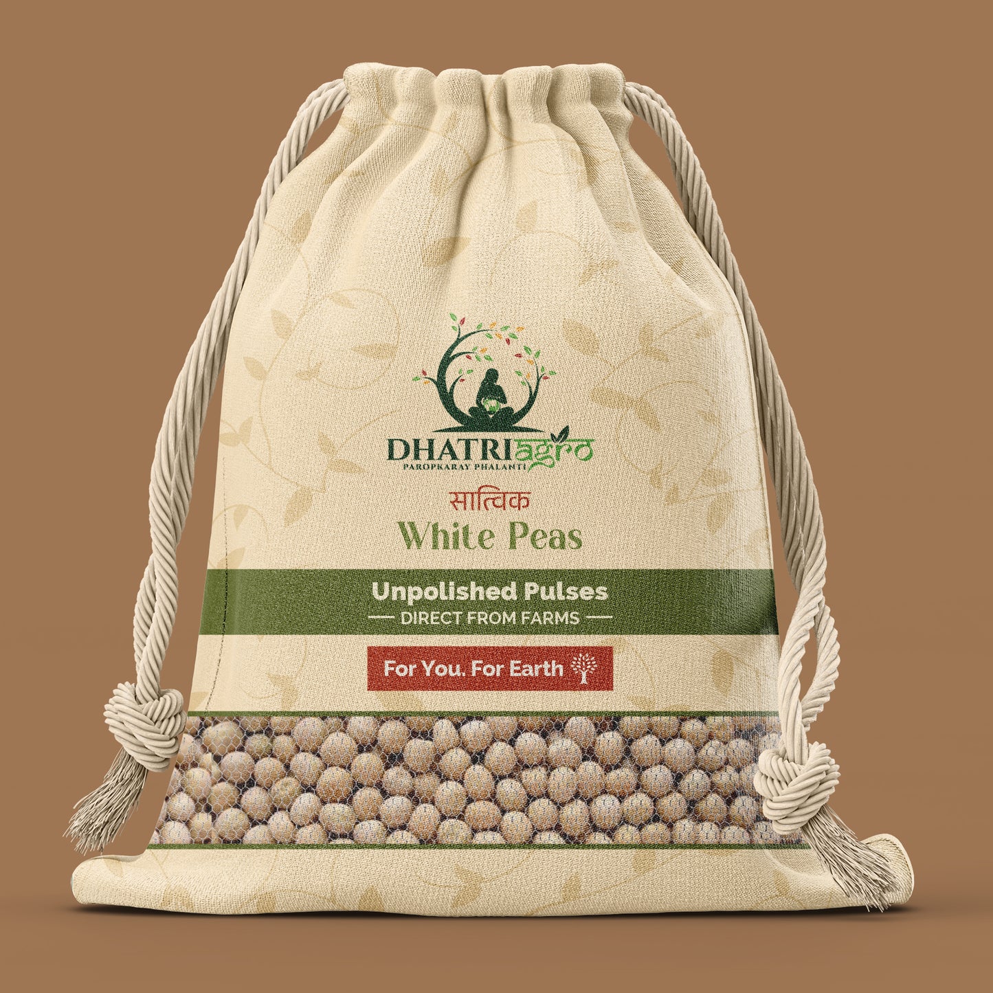 Unpolished White Peas, 1 Kg | Organic Safed Matar/Vatana | Farm Fresh | Diabetic Friendly | Low GI | Highly Aromatic | Chemical Free